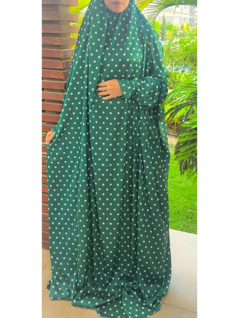 Polka dots (green)